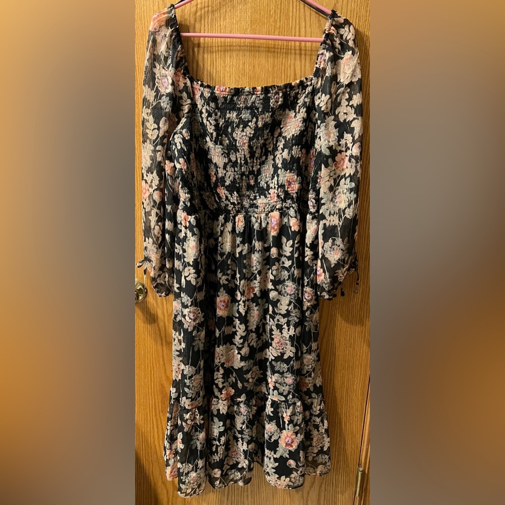 Lauren Conrad square neck sun dress